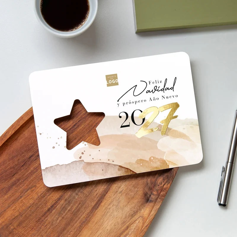 Tarjetas de Navidad con logo para empresas