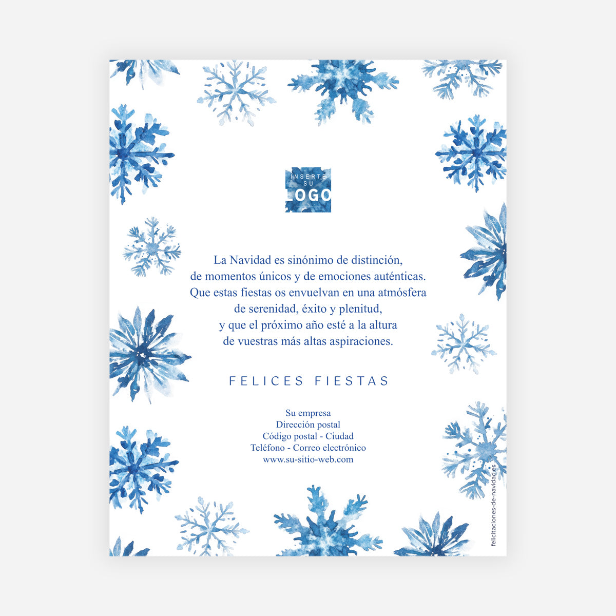 Copos Dorados | Tarjeta de navidad digital • eCard de imagen photo N° 1