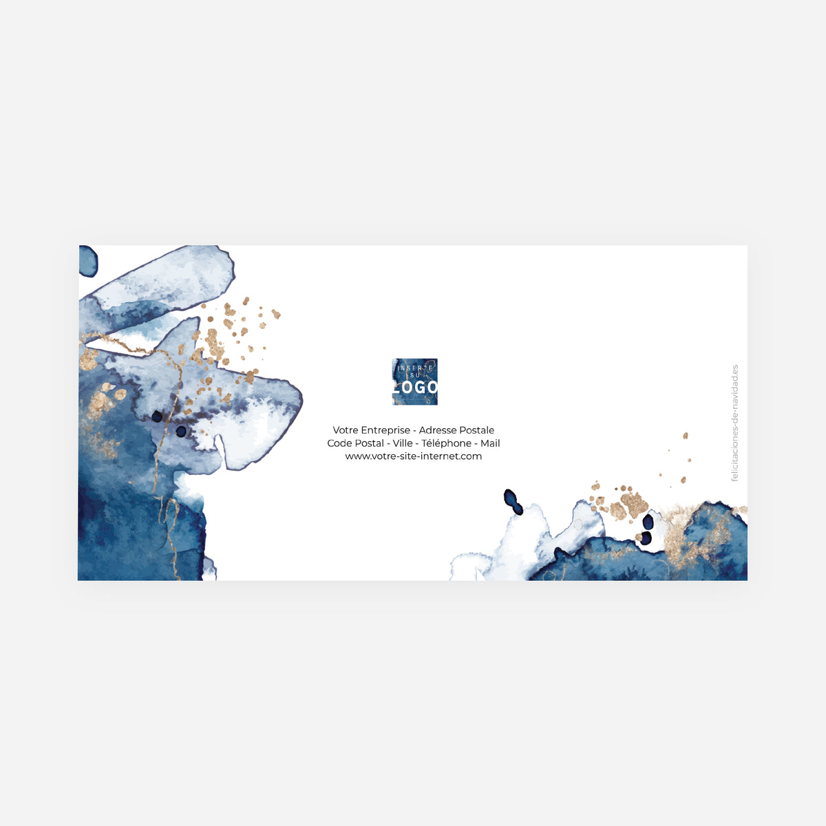 Profundidad Azul | Tarjeta de navidad • Panorámica plegable photo N° 3