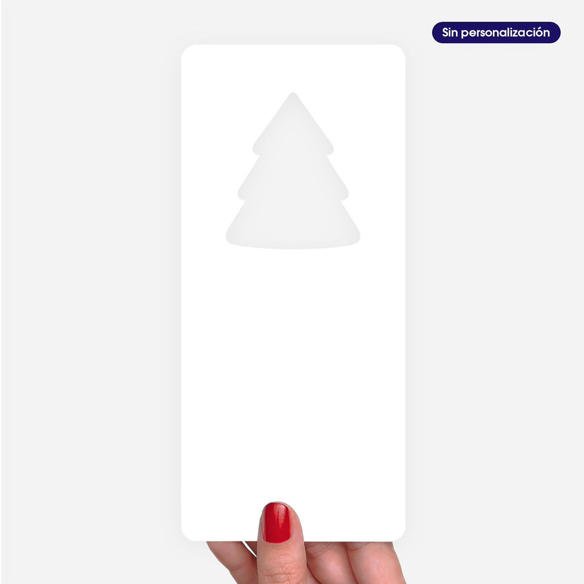 Abetos Centelleantes | Tarjeta de Navidad dorada • Árbol troquelado photo N° 3