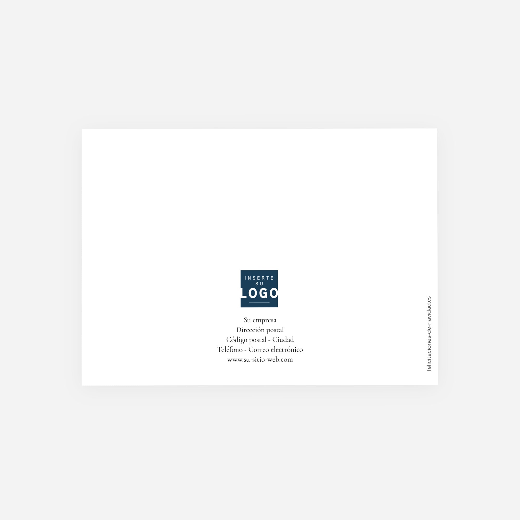 Belén de Paz | Tarjeta de Navidad dorada • Horizontal plegable photo N° 3