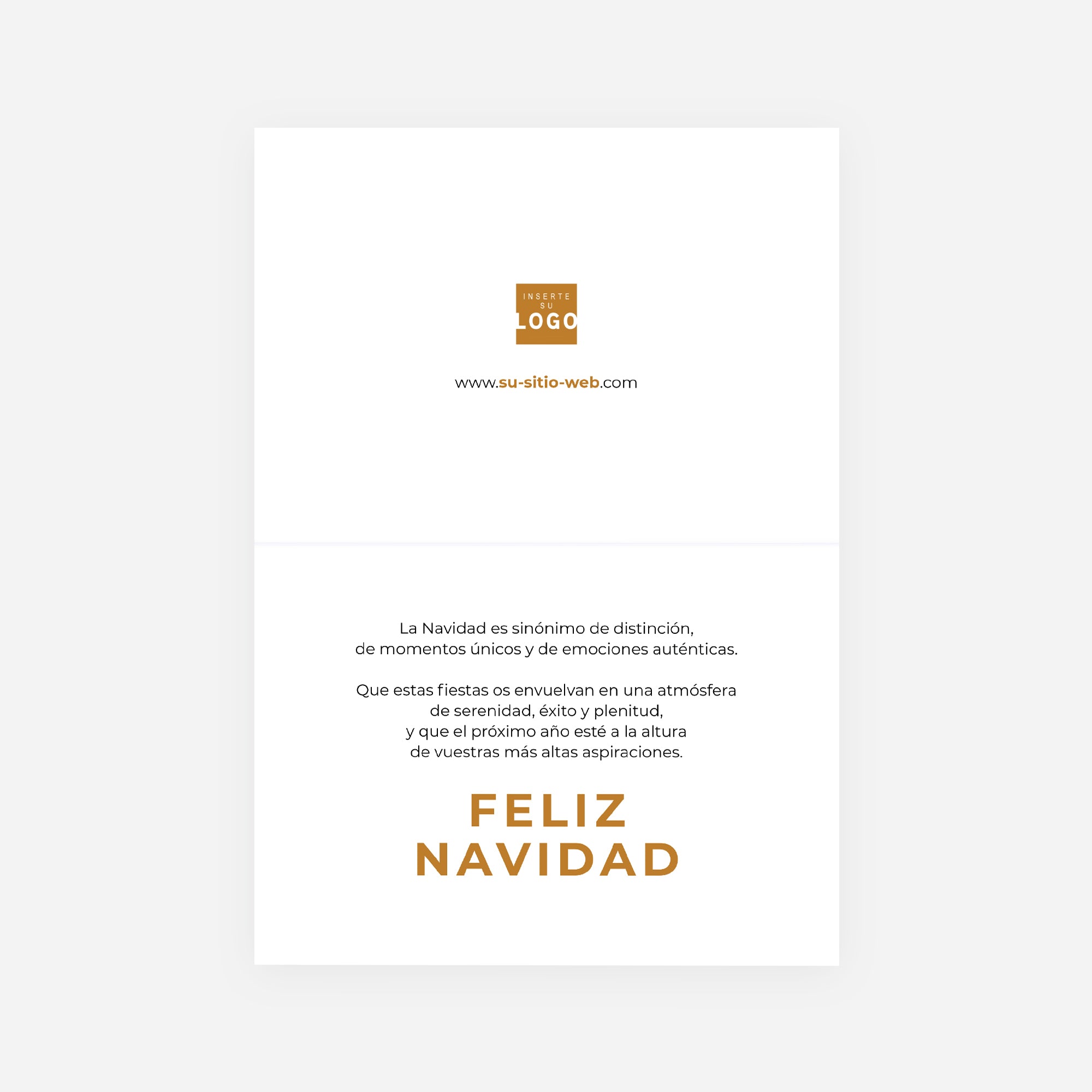 Luz en la Noche | Tarjeta de navidad • Horizontal plegable photo N° 2