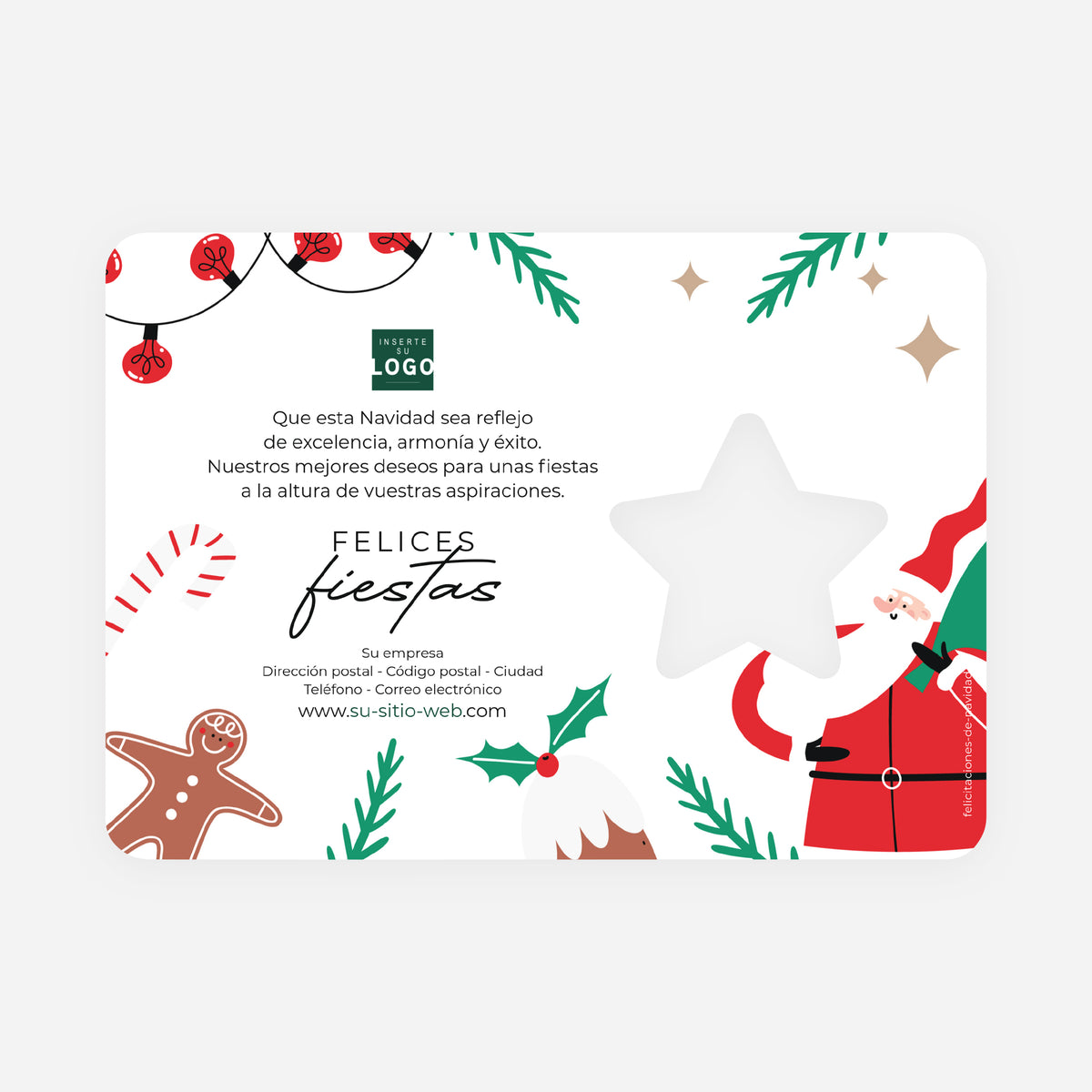Navidad en Casa | Tarjeta de navidad • Estrella troquelada photo N° 2