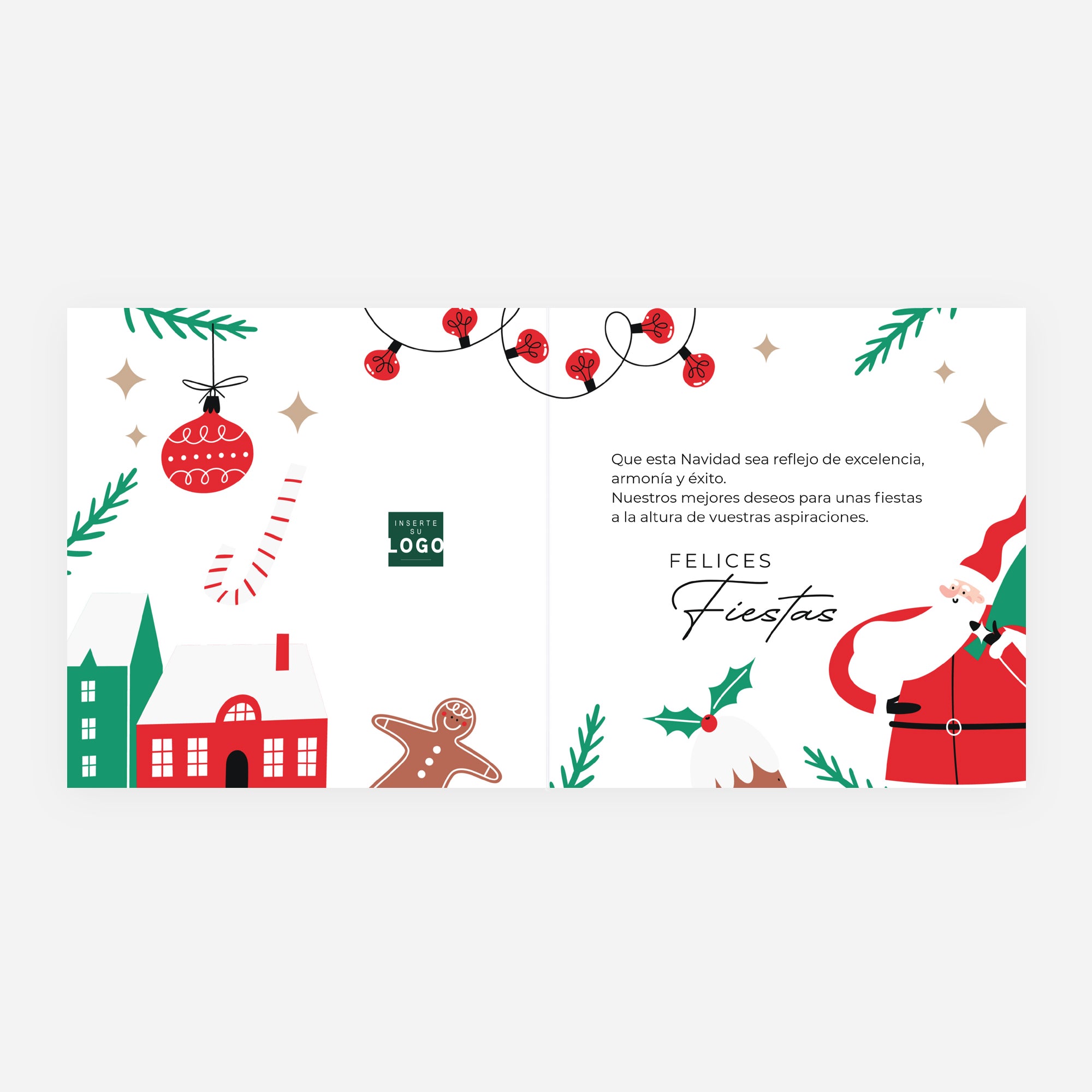 Navidad en Casa | Tarjeta de navidad • Cuadrada plegable photo N° 2