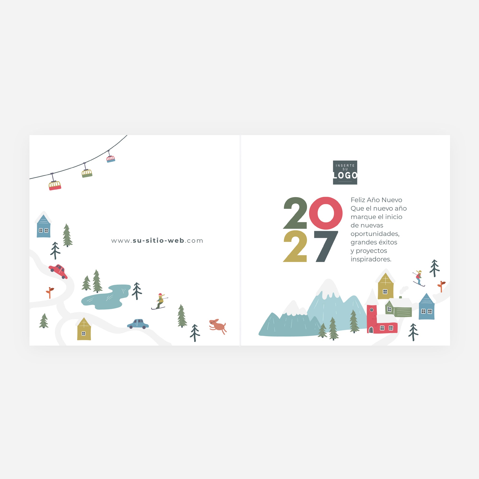 Fiesta Station | Tarjeta de navidad • Cuadrada plegable photo N° 2