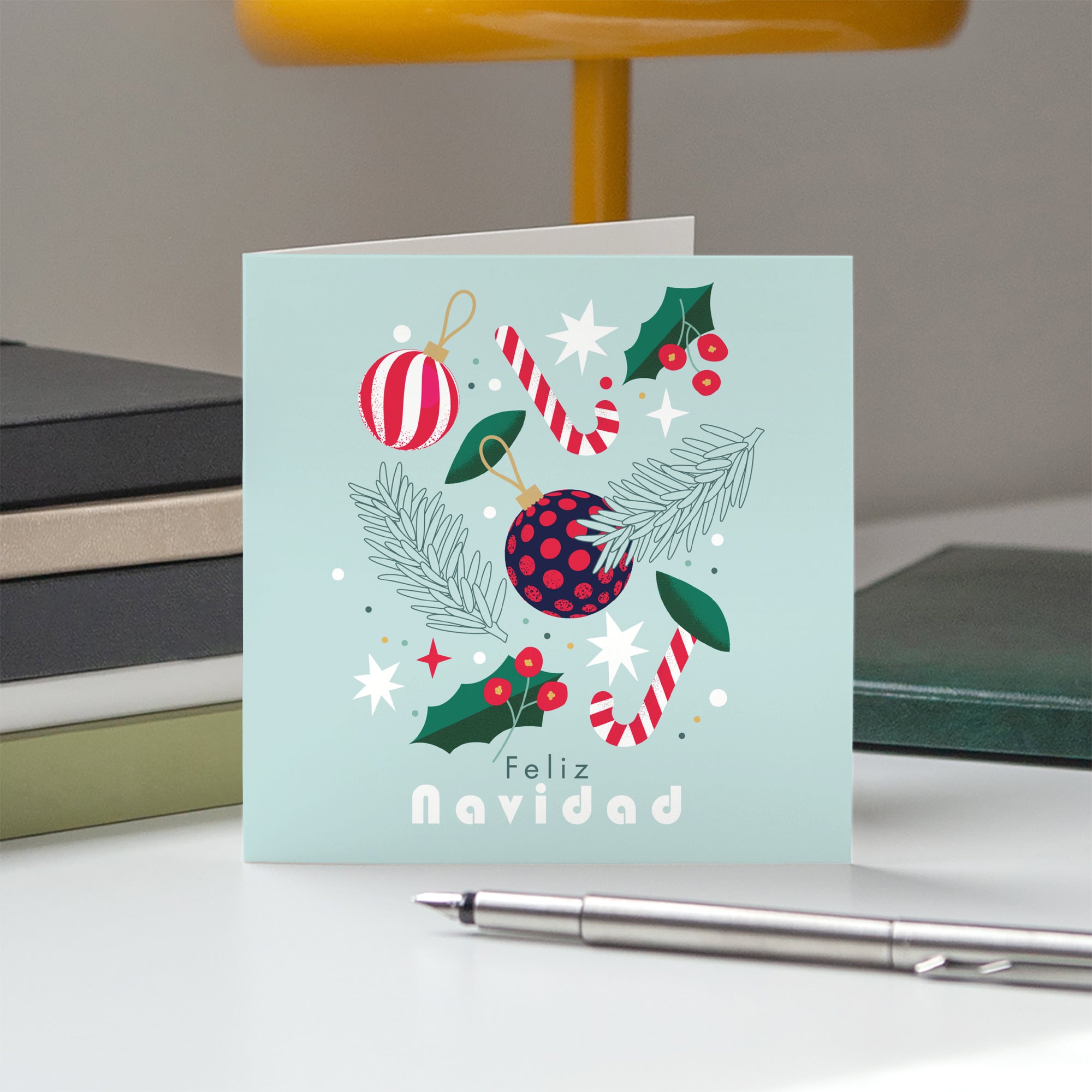 Dulces Navideños | Tarjeta de navidad • Cuadrada plegable photo N° 5