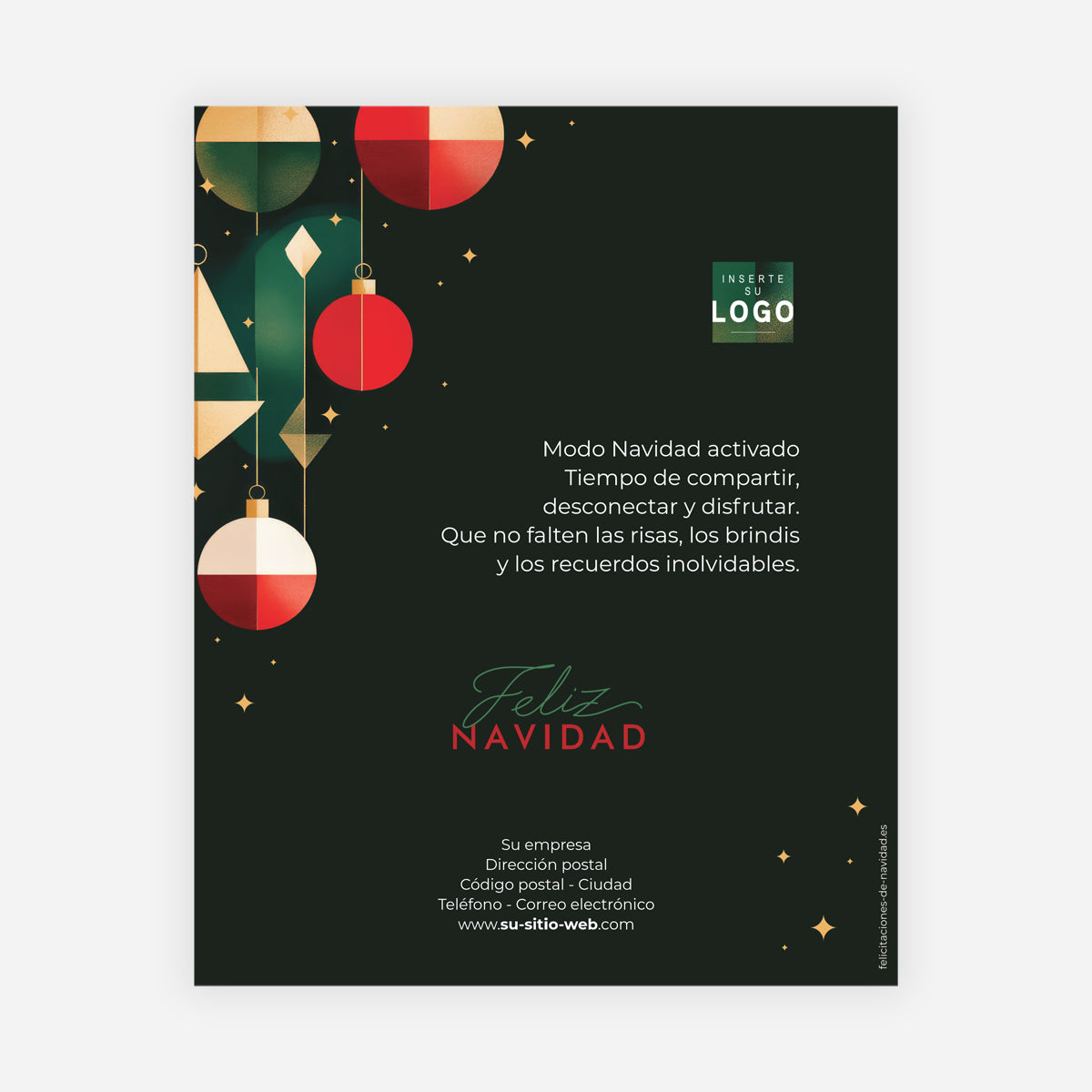 Bolas navideñas encantadoras | Tarjeta de navidad digital • eCard de imagen photo N° 1