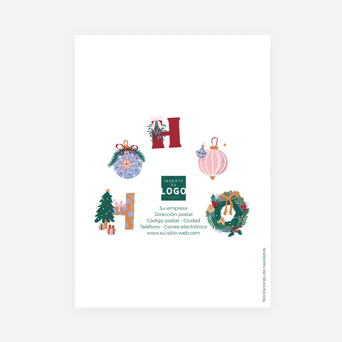 Fiestas mágicas | Tarjeta de navidad • Vertical de doble hoja photo N° 3
