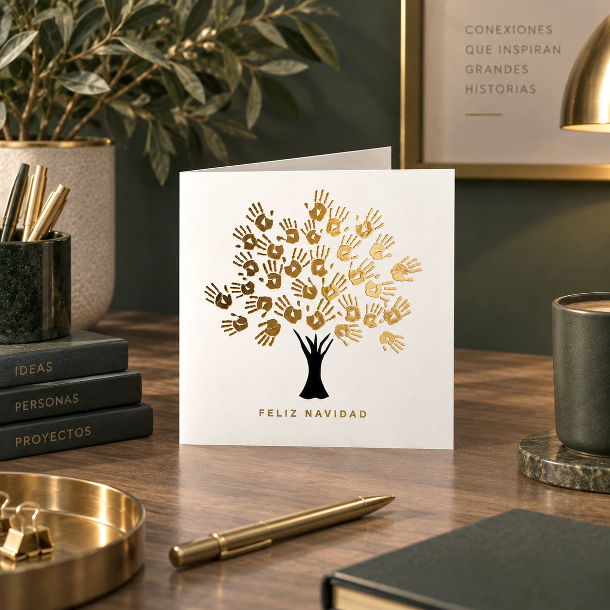 ¿A quién enviar tarjetas de Navidad de empresa?