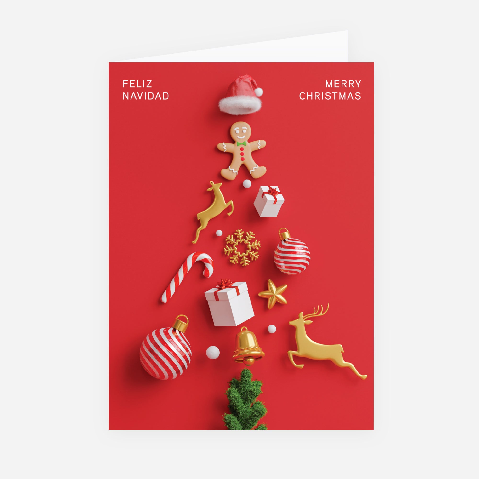 El Espíritu de las Fiestas | Tarjeta de navidad • Vertical plegable photo N° 1
