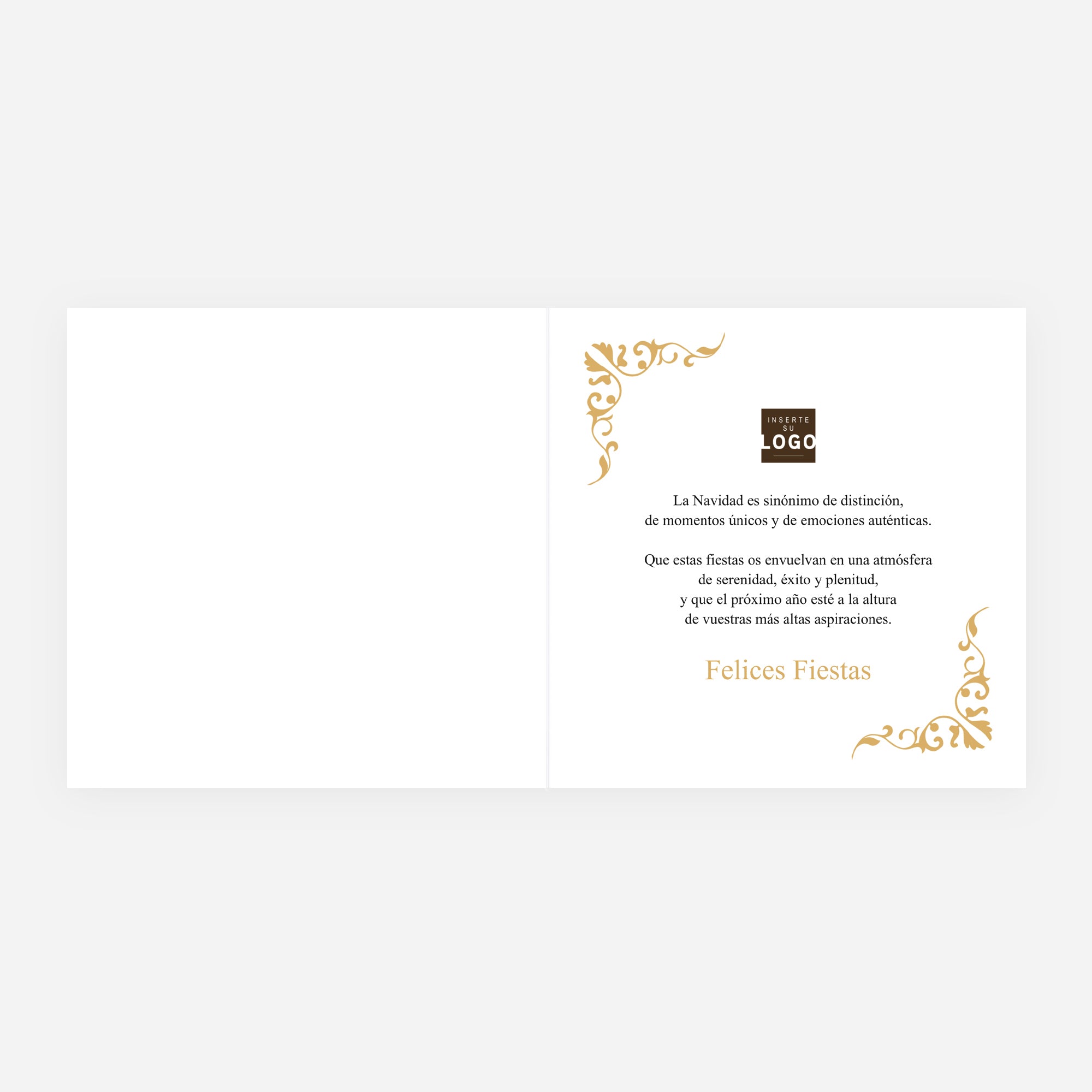 Luz de Belén | Tarjeta de Navidad dorada • Cuadrada plegable photo N° 2