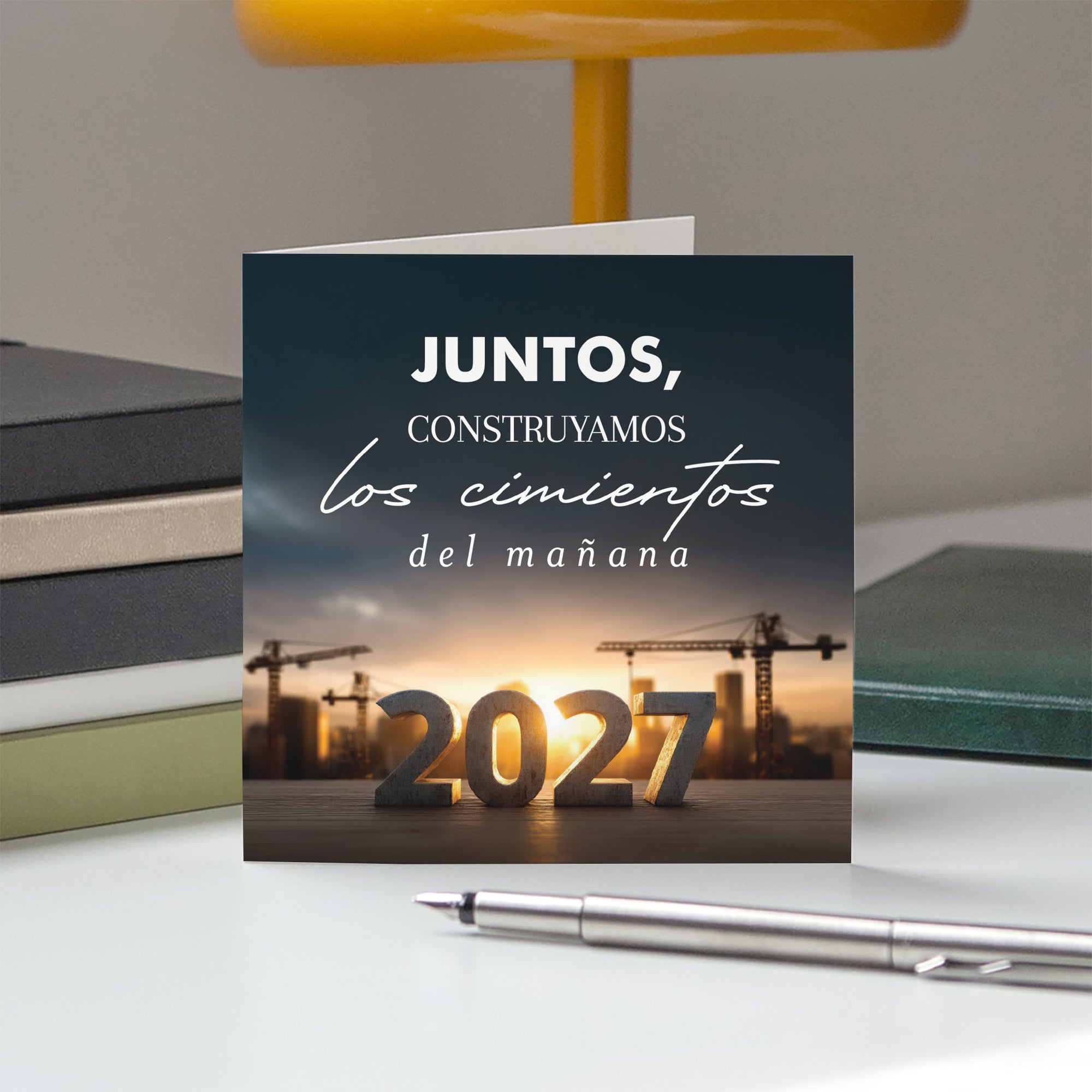 Cimientos del Futuro | Tarjeta de navidad • Cuadrada plegable photo N° 5