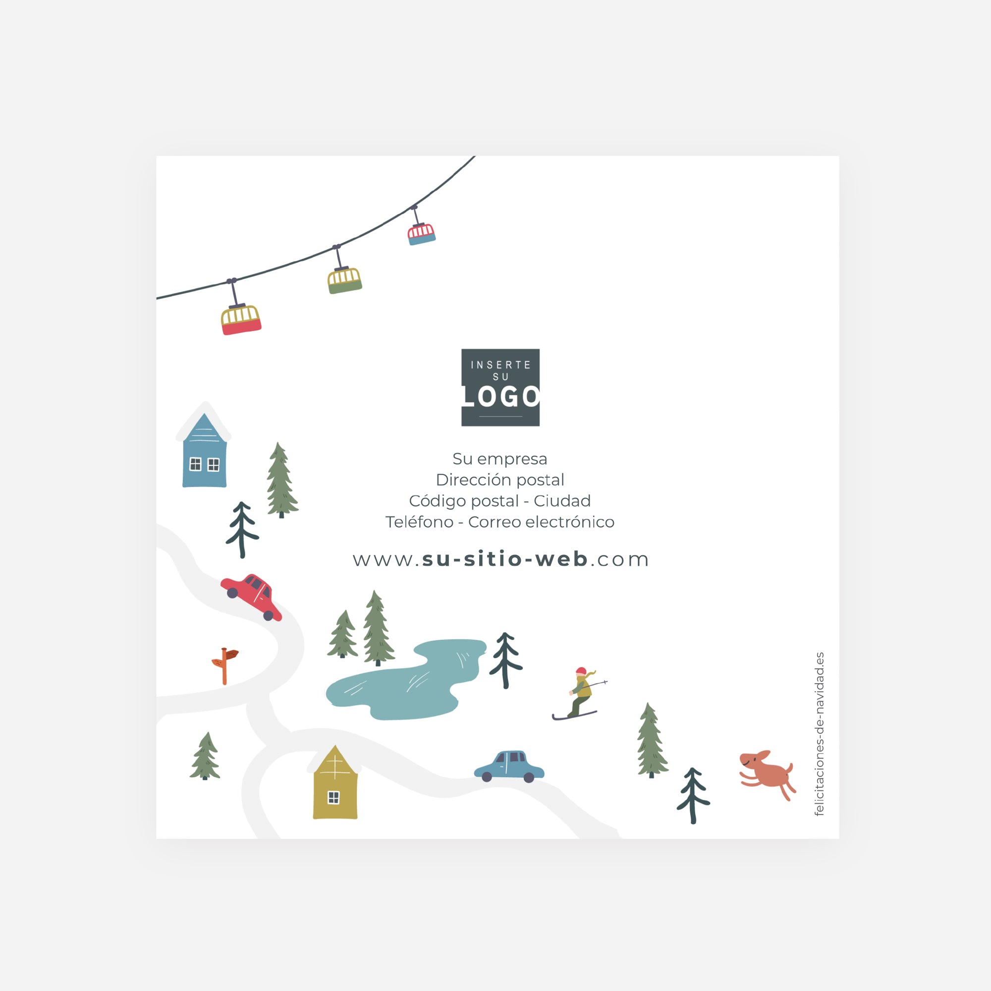 Fiesta Station | Tarjeta de navidad • Cuadrada plegable photo N° 3