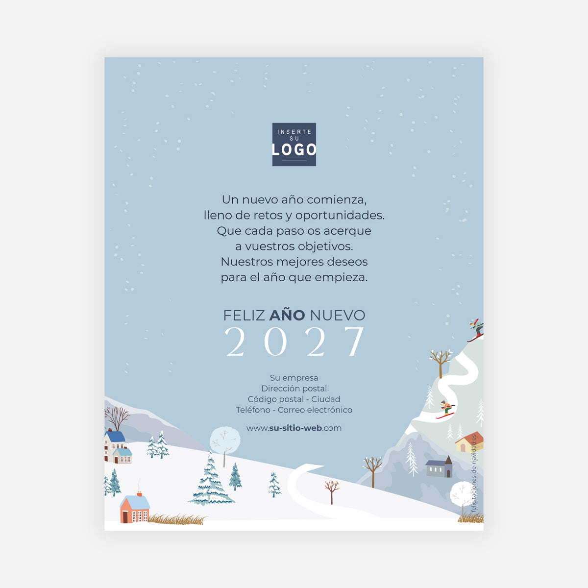 Panorama Invernal | Tarjeta de navidad digital • eCard de imagen photo N° 1